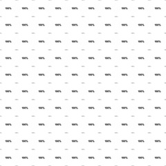 Fototapeta na wymiar Square seamless background pattern from black 100 percent symbols are different sizes and opacity. The pattern is evenly filled. Vector illustration on white background