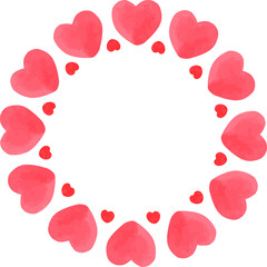 Simple heart wreath. Place for the inscription.