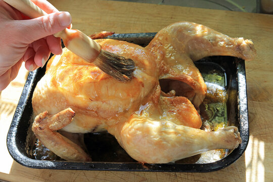 Basting A Roast Chicken