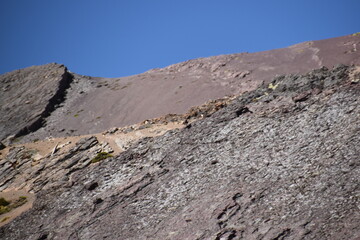 Rainbow Mountain Vinicunca (Montana de siete colores) and the valleys and landscapes around it in Peru