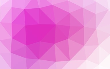 Light Pink, Blue vector triangle mosaic template.