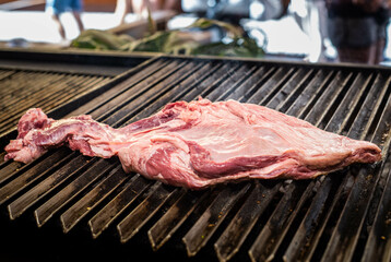 diferentes cortes de ternera de excelente calidad hecha a la parrilla