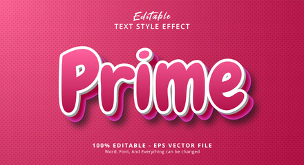 Prime Text Style Effect, Editable Text Effect
