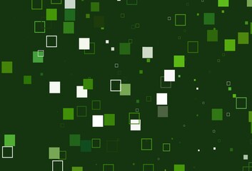 Obraz premium Light Green vector background with rectangles.