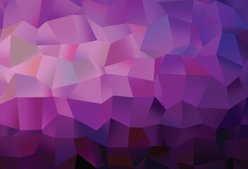 Fototapeta premium Dark Purple vector backdrop with lines, rectangles.