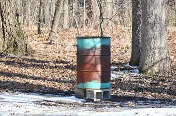 Barrel for Burning Trash