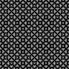 Repeated color polygons on white background. Symmetric geometric figures wallpaper. Seamless surface pattern design with pentagons and squares. Tiles motif. Digital paper for textile print. Vector art