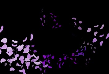 Fototapeta na wymiar Dark Purple vector template with memphis shapes.