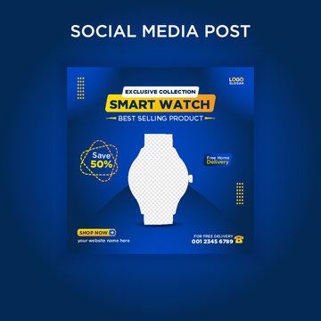 Exclusive Smart Watch Social Media Post Web Banner