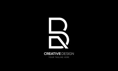 Letter Br creative minimal brand logo design
