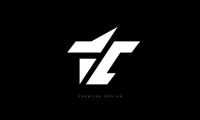 TC letter branding elegant logo