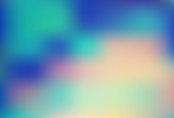 Light Blue, Green vector glossy bokeh pattern.