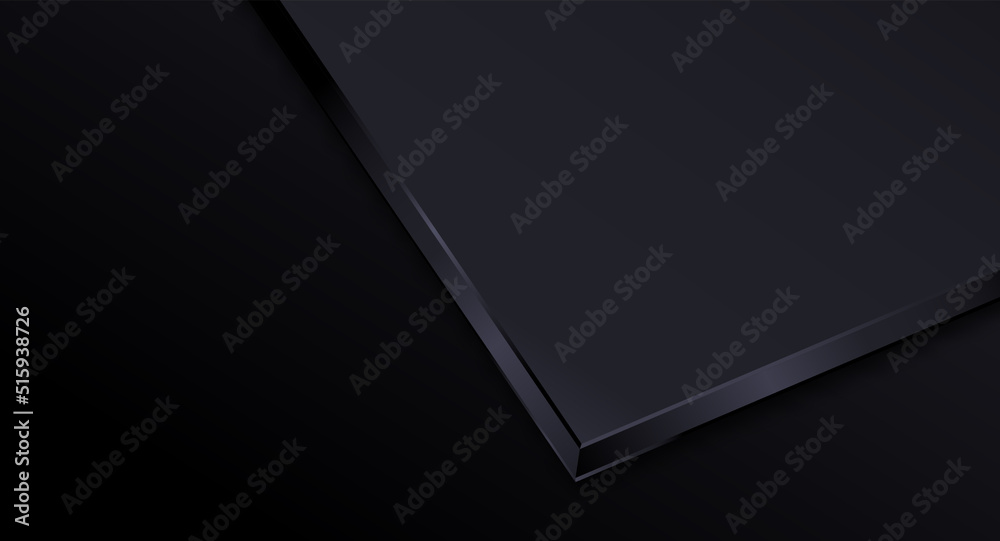 Wall mural modern dark background geometric shape abstract presentation template isolated vector