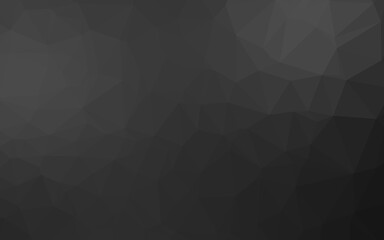 Fototapeta premium Dark Silver, Gray vector triangle mosaic template.