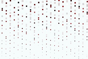 Light Red vector backdrop with lines, rectangles.