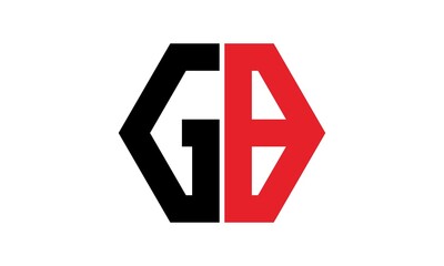 GB cube logo letter alphabet