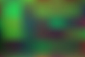 Light Green vector blurred shine abstract template.