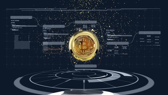 Cryptocurrency investment grows. Cryptocurrency, the currency of the future. Bitcoin in the cryptocurrency market. Virtual bank, crypto currency