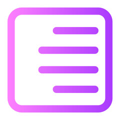 right align gradient icon