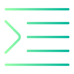 Obraz premium indent gradient icon