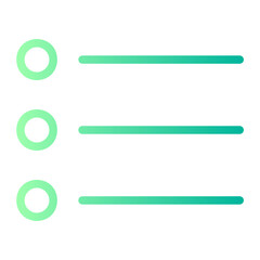 Obraz premium list gradient icon