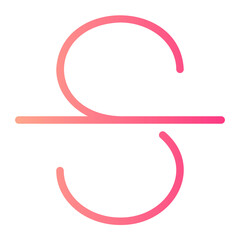 strikethrough gradient icon