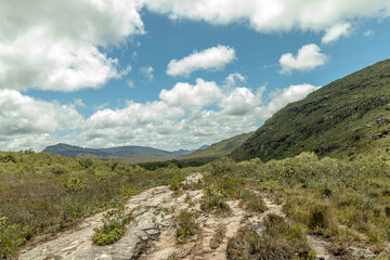 Fototapeta na wymiar natural landscape in the Pati valley, Chapada Diamantina, Bahia, Brazil