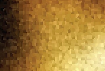 Dark Yellow, Orange vector polygon abstract backdrop.