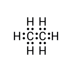 lewis dot structure of ethane C2H6