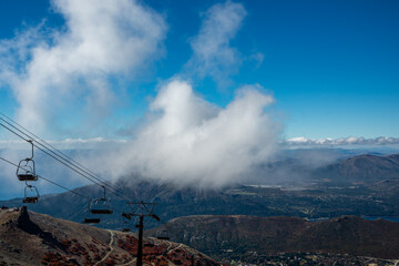 Chairlifts at Cerro Catedral, Bariloche, Argentina
