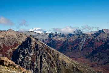 Fototapeta premium The Andes mountain range in autumn