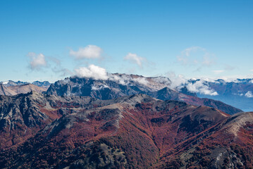 The Andes mountain range in autumn