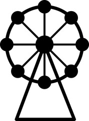 Ferris wheel icon. Amusement park element icon. Premium quality graphic design..eps