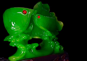 Real jade Natural sparkling green color