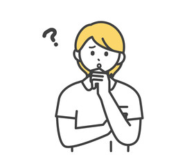 医療従事者の表情とジェスチャーのイラスト素材