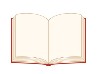 開いた本のイラスト