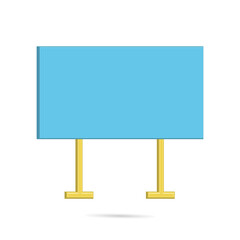 Fototapeta premium Blank board to include information, announcements or product promotion media
