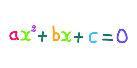 Solving a quadratic equation formula in mathematics