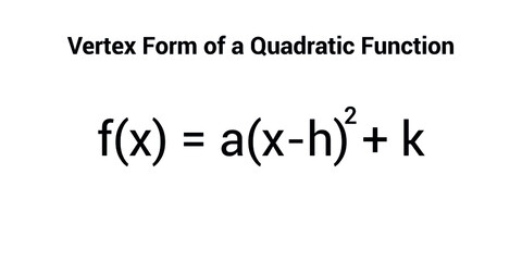vertex form of a quadratic function