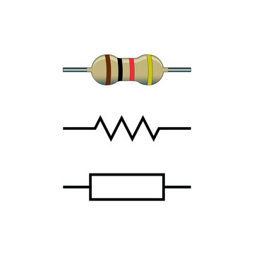 carbon film resistor electronic symbol