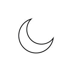 Obraz na płótnie Canvas crescent moon icon vector illustration