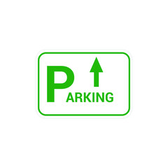 parking lot sign. traffic sign vector illustration