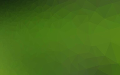 Light Green vector polygonal background.