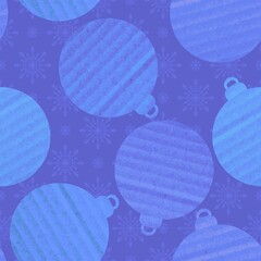 Christmas tree balls seamless pattern for wrapping paper and clothes print and notebooks and kids