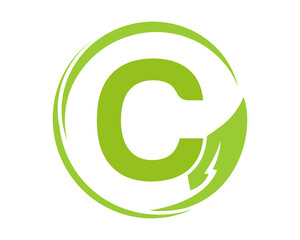 Obraz premium modern C letter logo design template Abstract icon