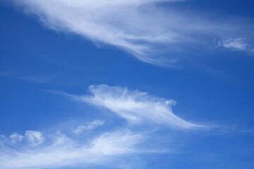 Fototapeta na wymiar blue sky with dramatic clouds 