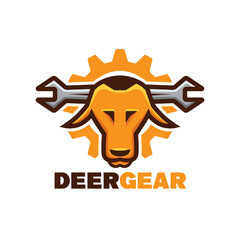 Deer Gear Logo Template