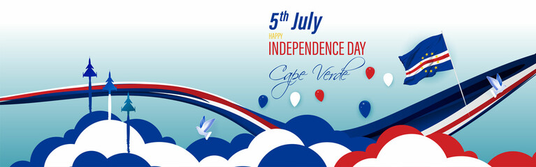 Fototapeta na wymiar Vector illustration for Cape Verde Independence Day