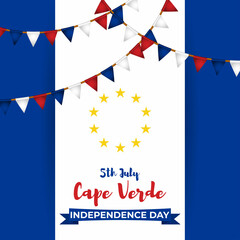 Vector illustration for Cape Verde Independence Day