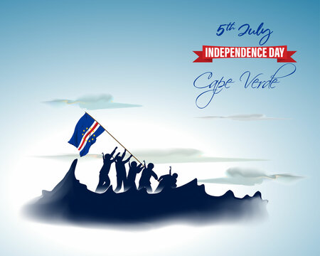 Vector illustration for Cape Verde Independence Day - Powered by Adobe